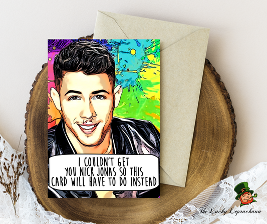 Nick Jonas Birthday Card