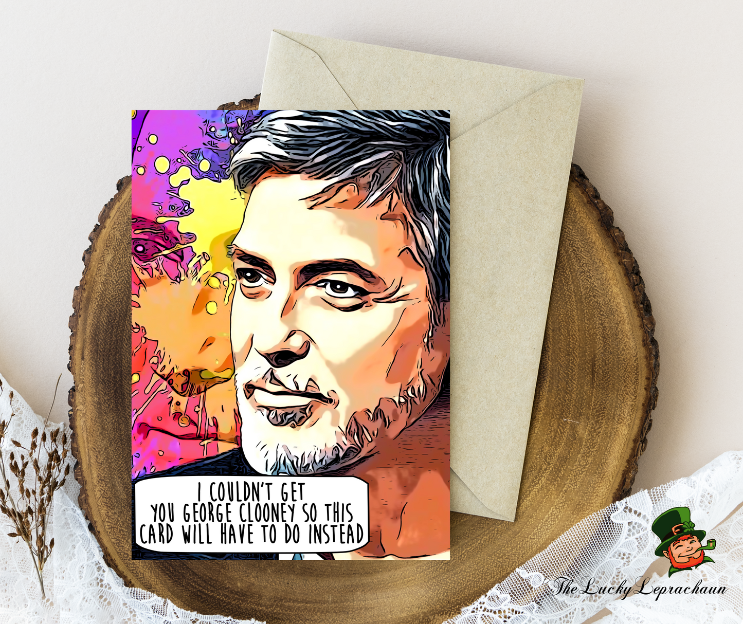 George Clooney Birthday Card