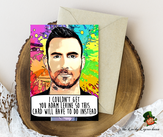 Adam Levine Birthday Card