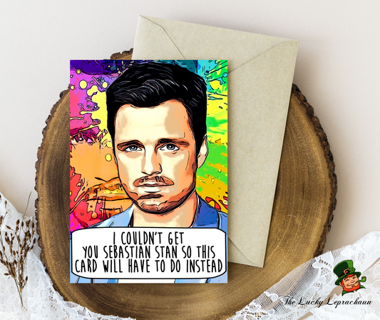 Sebastian Stan Birthday Card