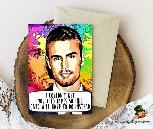 Theo James Birthday Card