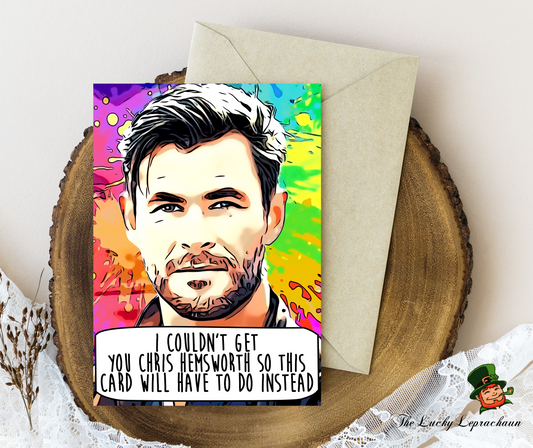 chris hemsworth Birthday Card