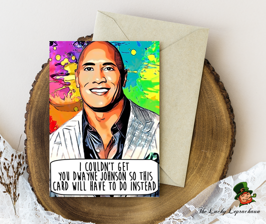 Dwayne Johnson Birthday Card