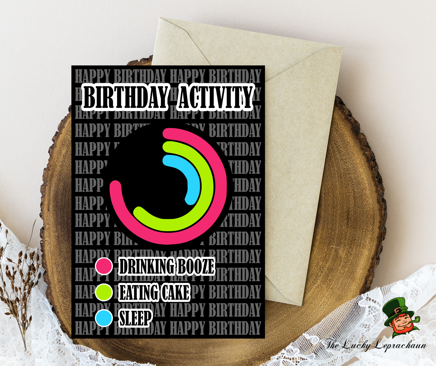 Apple Watch Activity Birthday Card