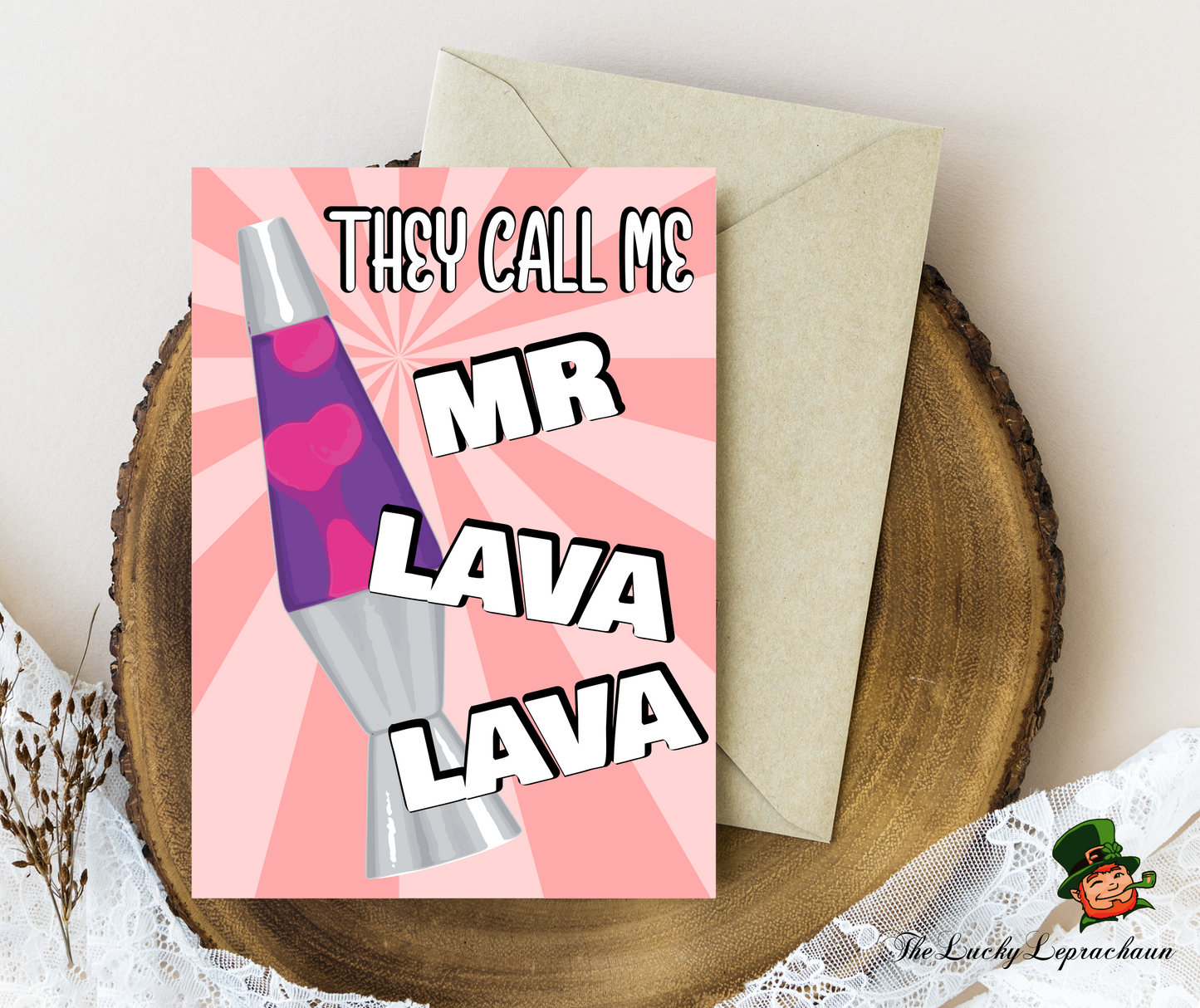 Anniversary Mr Lava Lava Card