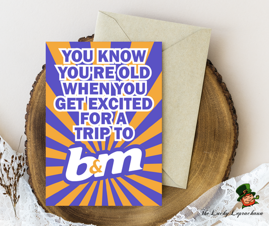 B&M Birthday Card