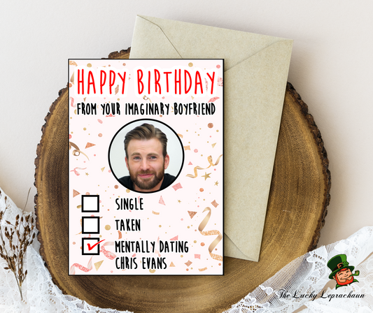 Chris evans Birthday Card