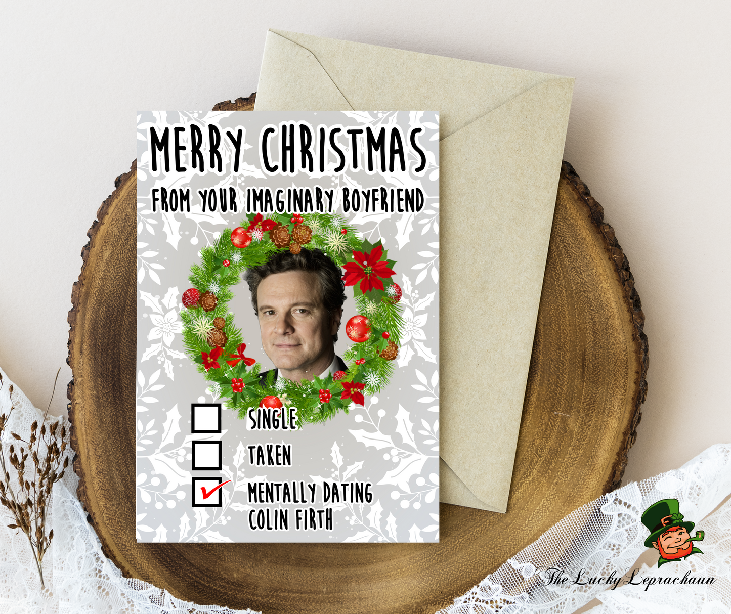 Colin Firth Christmas Card