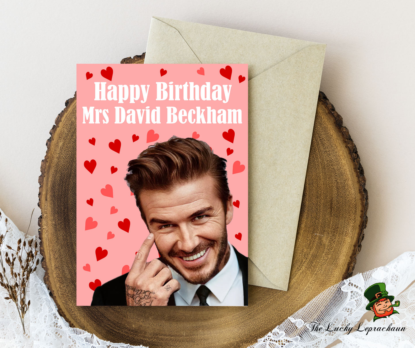 David Beckham Birthday Card