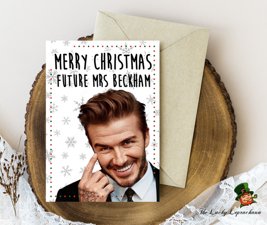 David Beckham Christmas Card