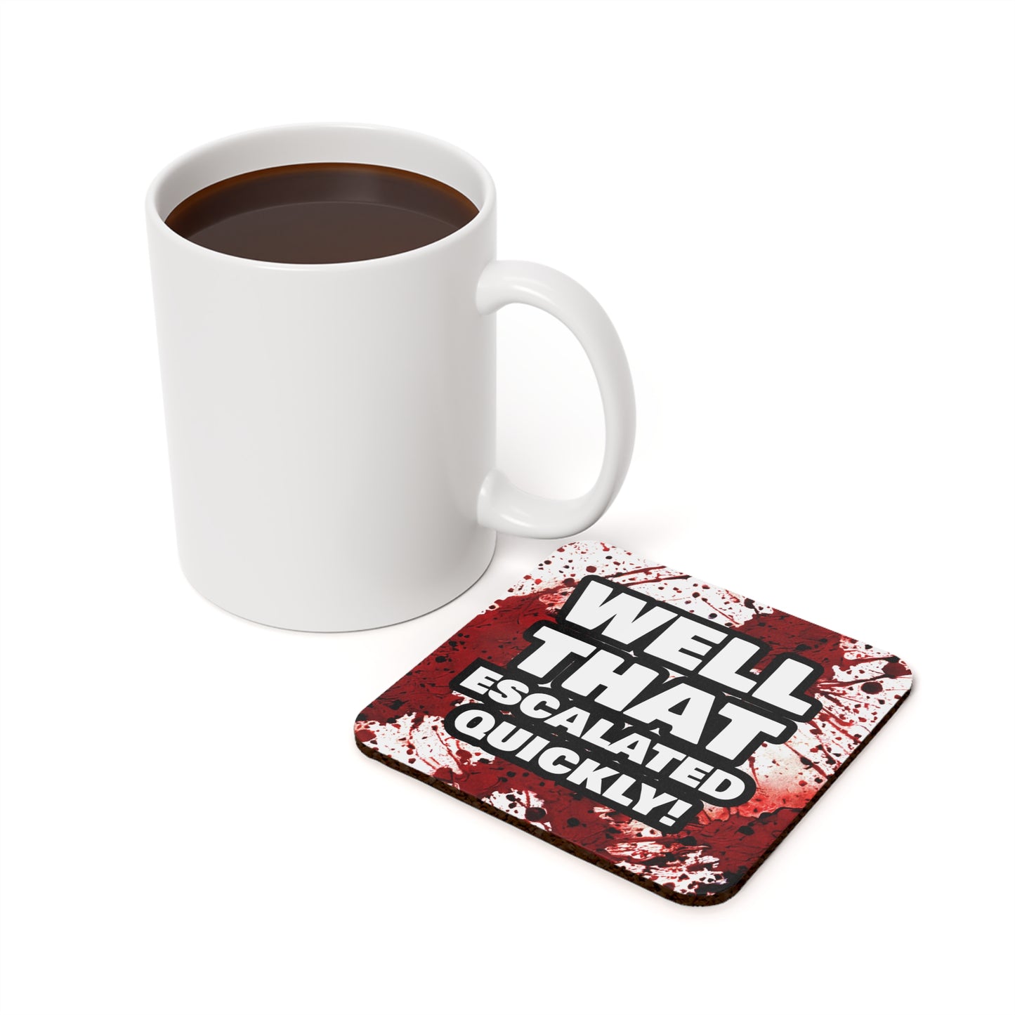 ESCALATED Coaster blood Coffee Coaster