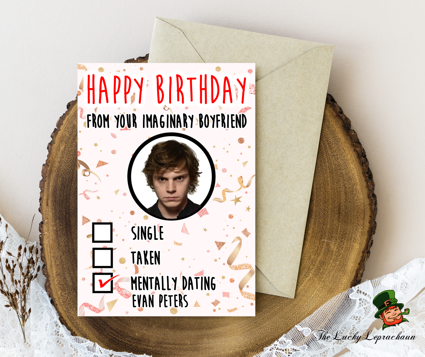 Evan Peters Birthday Card