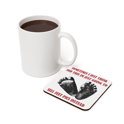 foot joke coaster