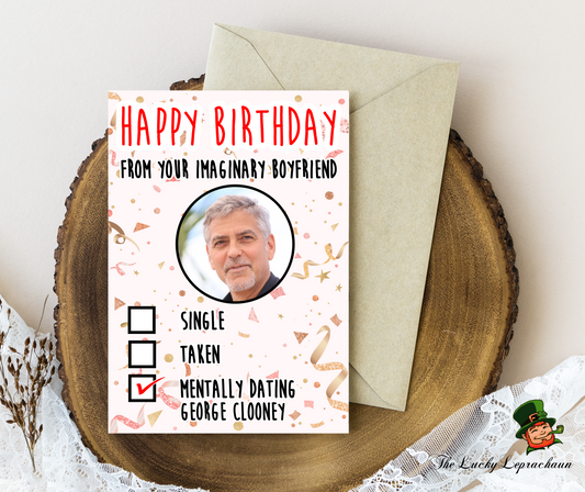 George clooney Birthday Card