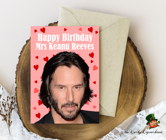 Keanu Reeves Birthday Card