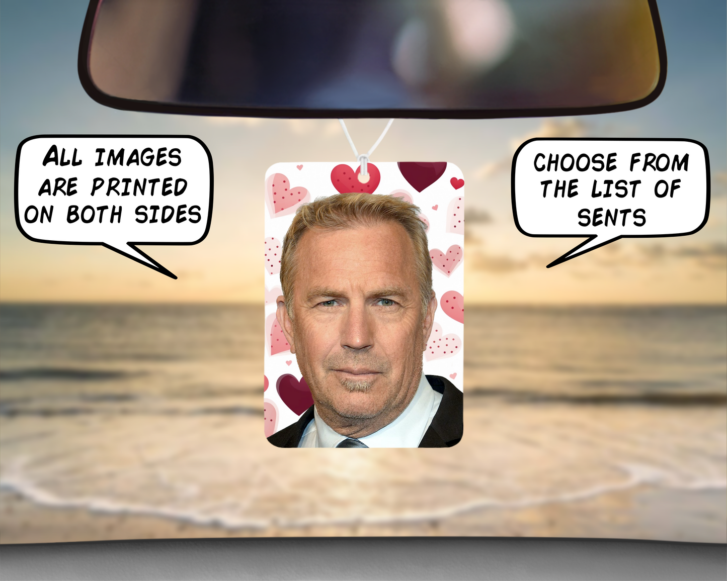 Car Air Freshener Kevin Costner