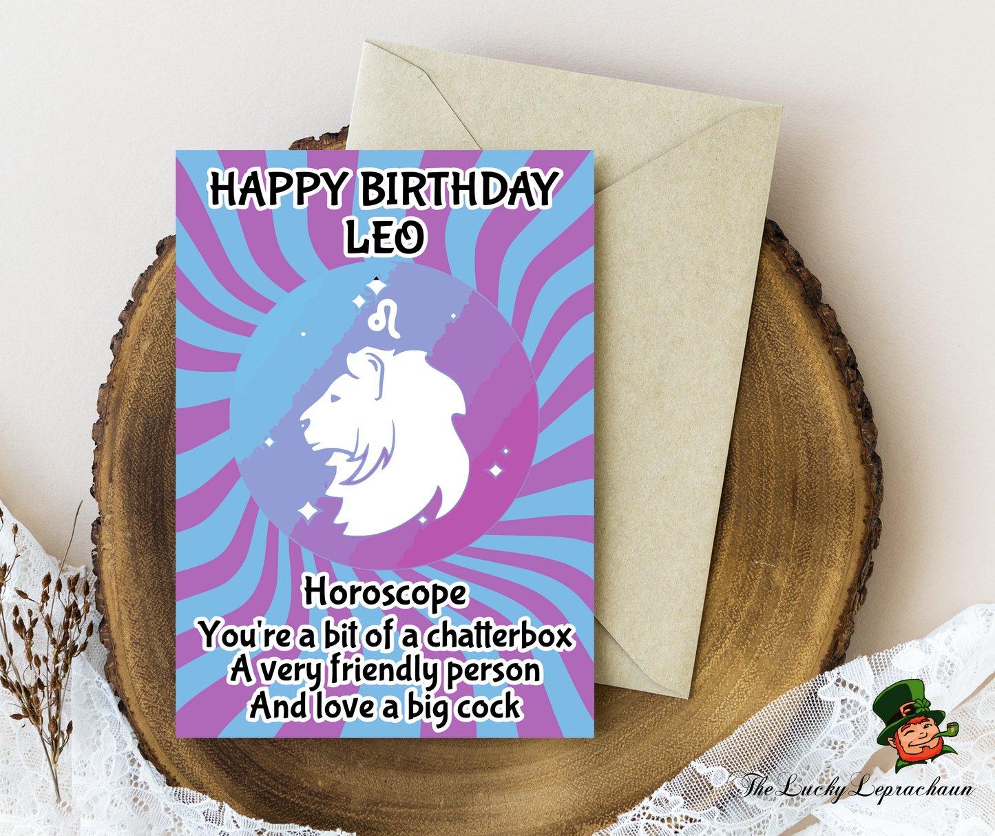 Horoscope Leo Birthday Card