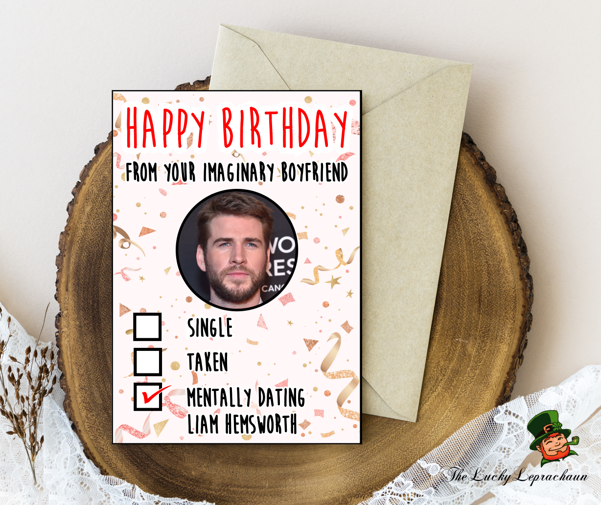 Liam Hemsworth Birthday Card