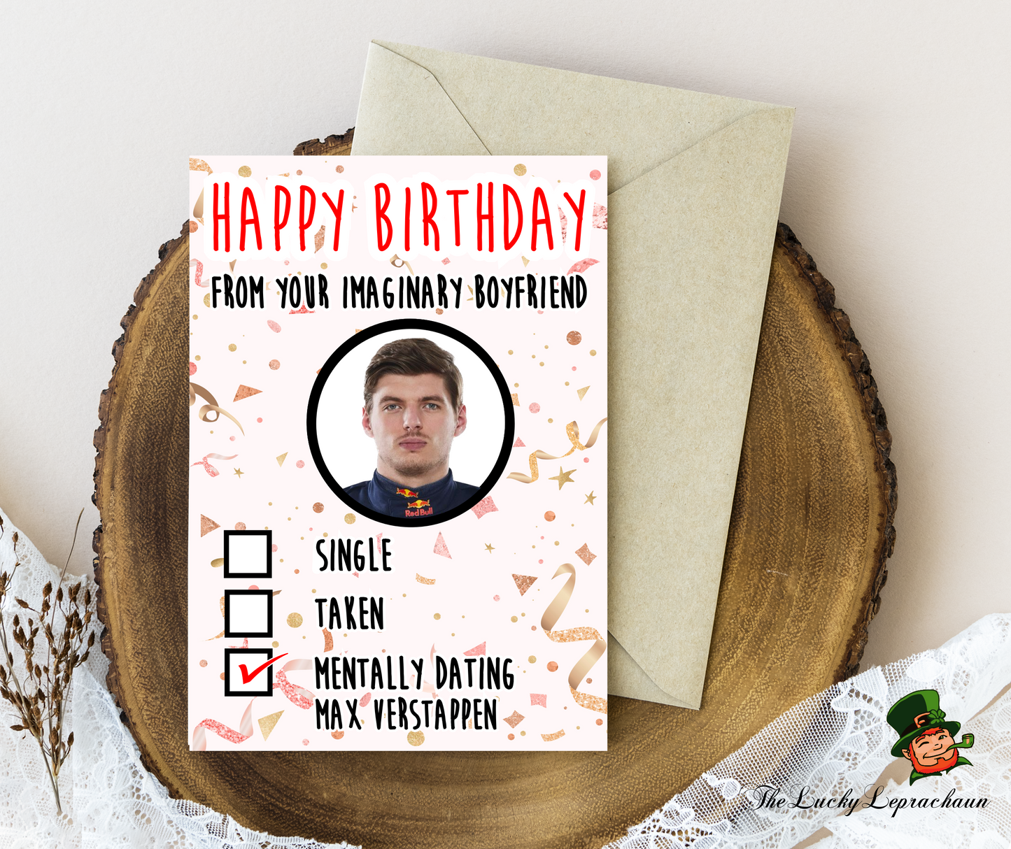 Max Verstappen Birthday Card