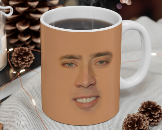 Nicholas Cage Joke Mug