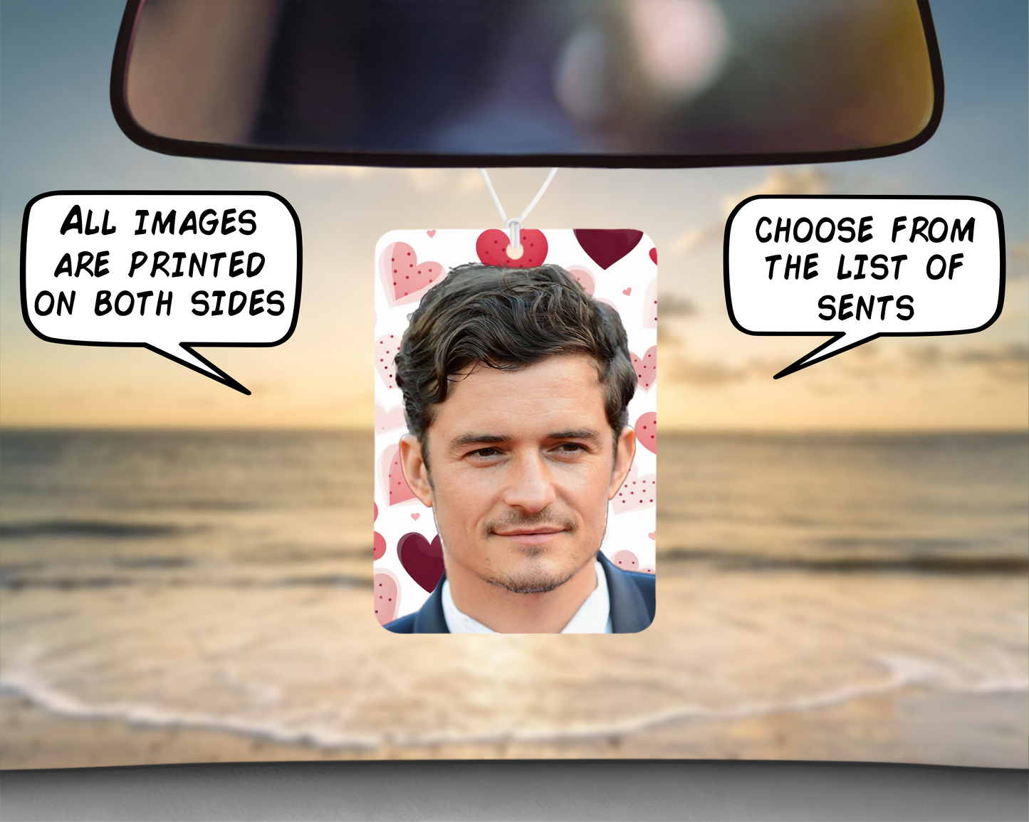 Car Air Freshener Orlando Bloom