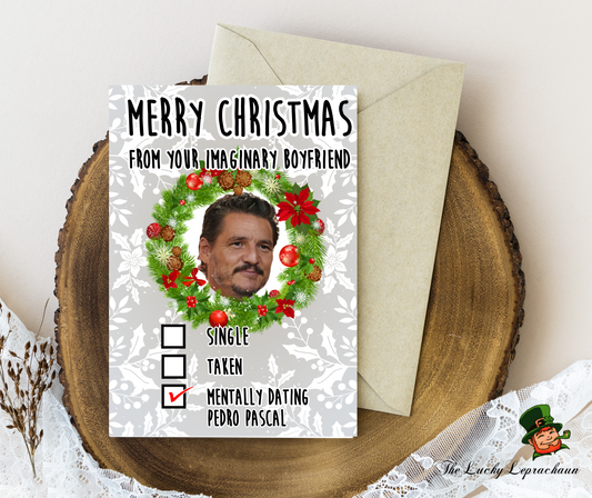 Pedro Pascal Christmas Card