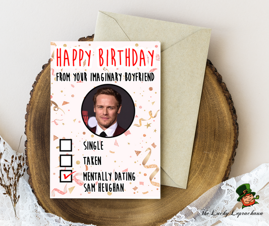 Sam Heughan Birthday Card