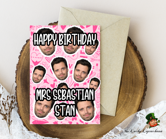 Sebastian Stan Birthday Card