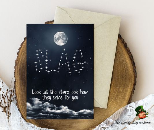 Look at the stars Birthday Card