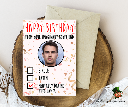 Theo James Birthday Card