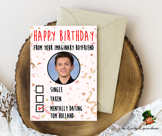 Tom Holland Birthday Card