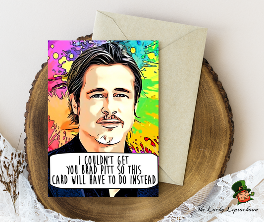 brad pitt Birthday Card