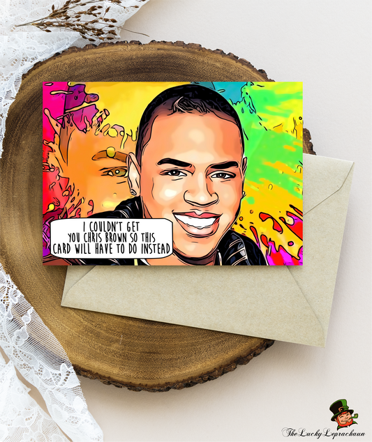 chris brown Birthday Card