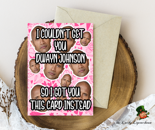 Dwayne Johnson Birthday Card