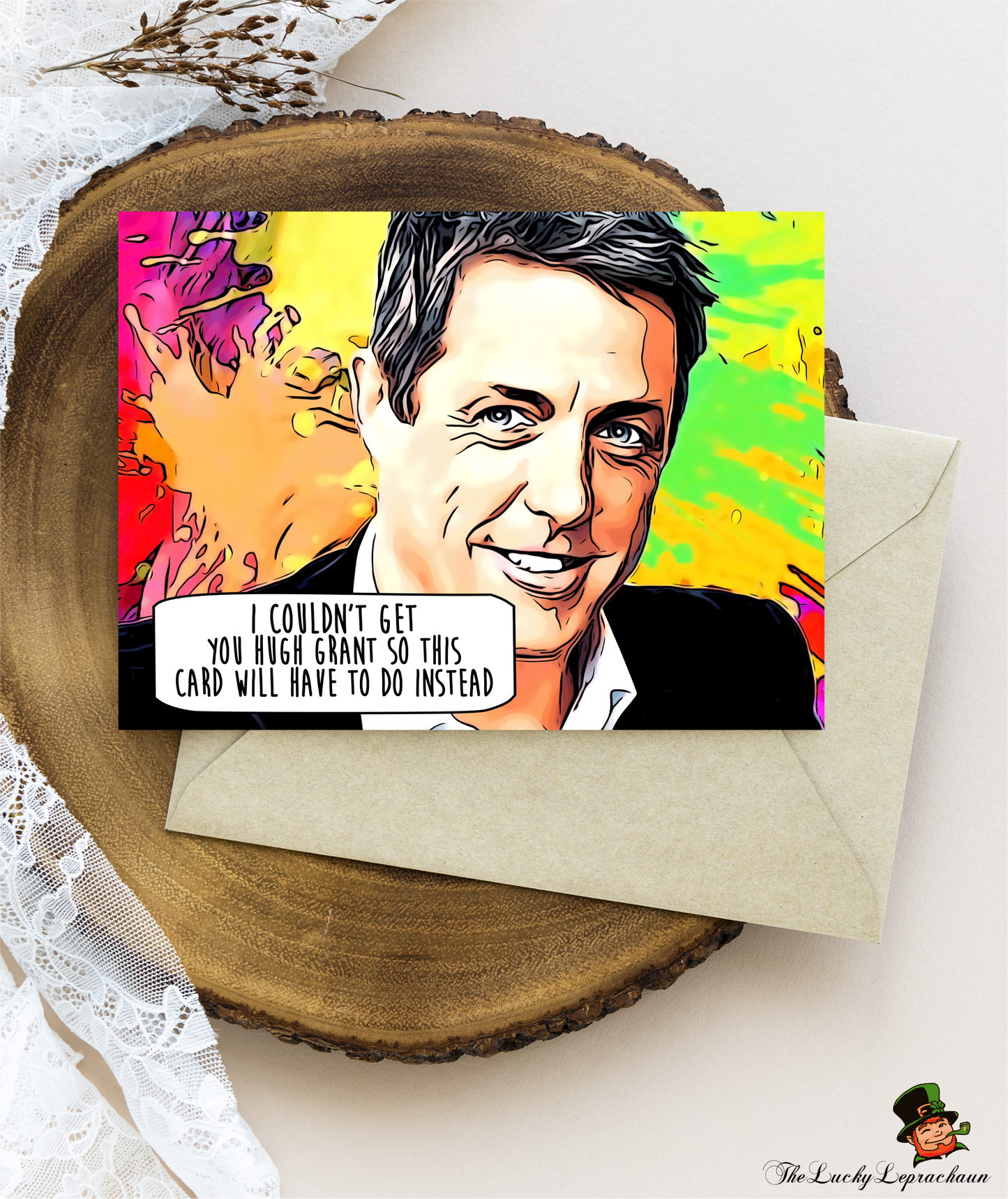 hugh grant Birthday Card