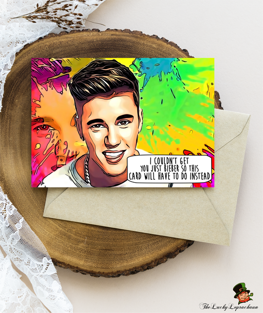 justin bieber Birthday Card