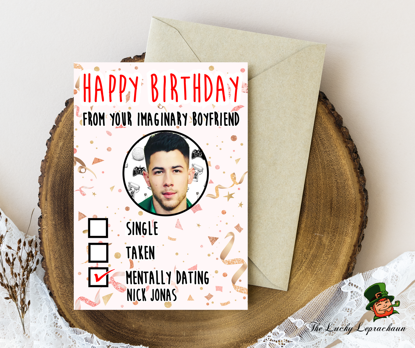 nick jonas Birthday Card