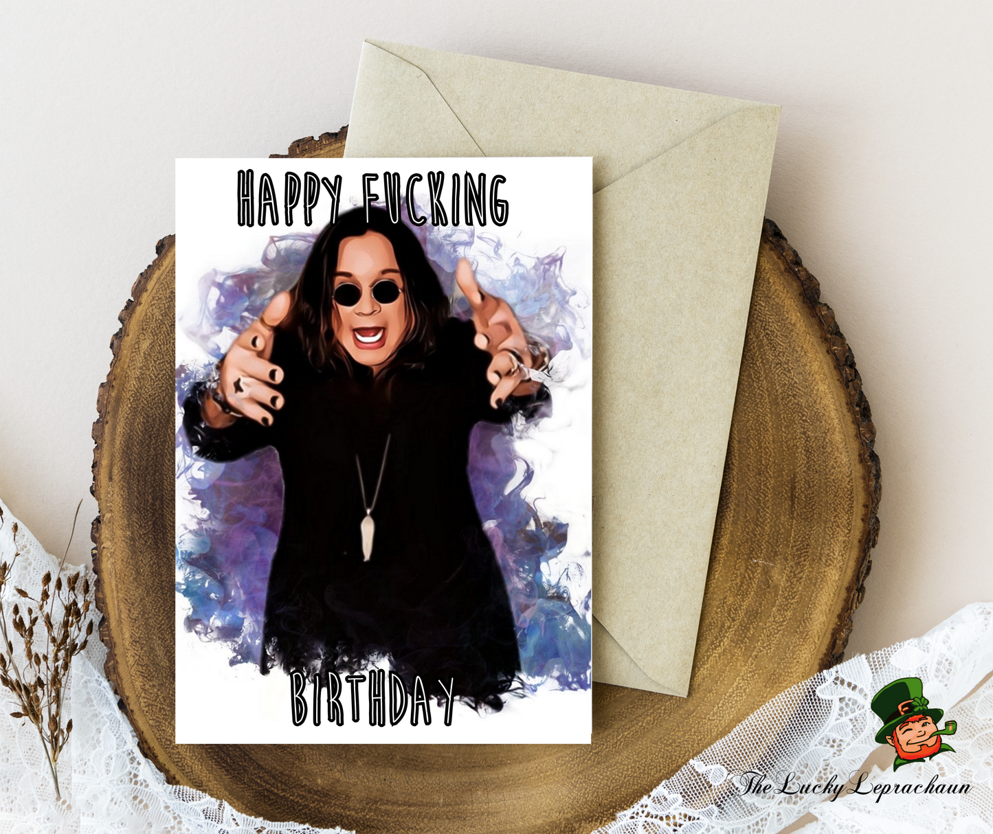 Ozzy Osborne Birthday Card