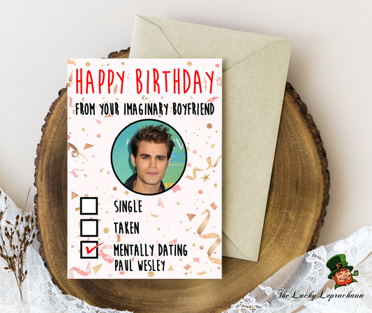 paul wesley Birthday Card