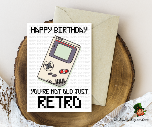 Funny Retro Birthday Card