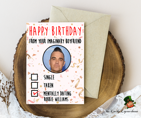 robbie williams Birthday Card