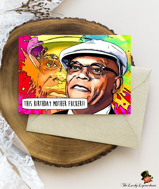 samuel jackson Birthday Card