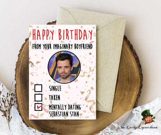 sebastian stan Birthday Card