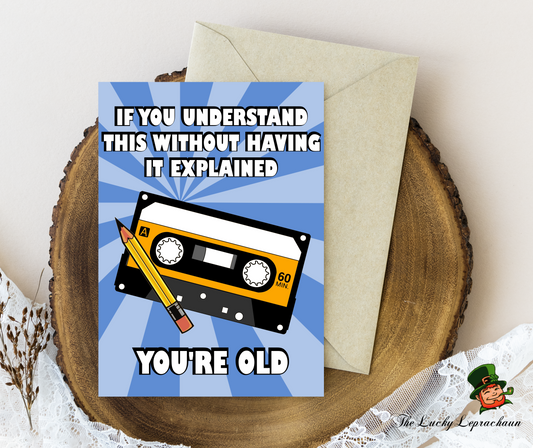 Funny Old Birthday Card