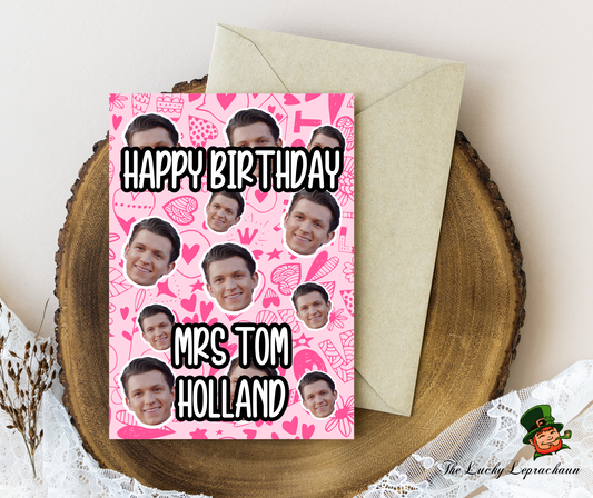 Tom Holland Birthday Card